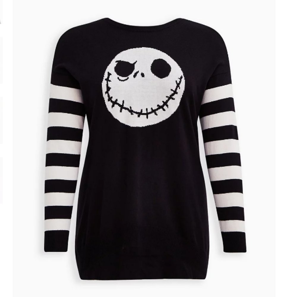 Nightmare Before Christmas Jack Skellington Sweater Crossback